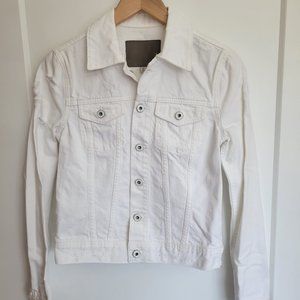 AG Adriano Goldschmied White Jean Jacket
